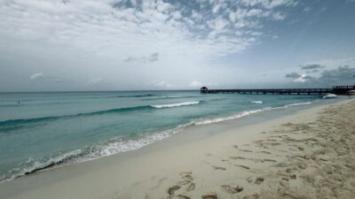 serene beachfront view in la romana dominican republic